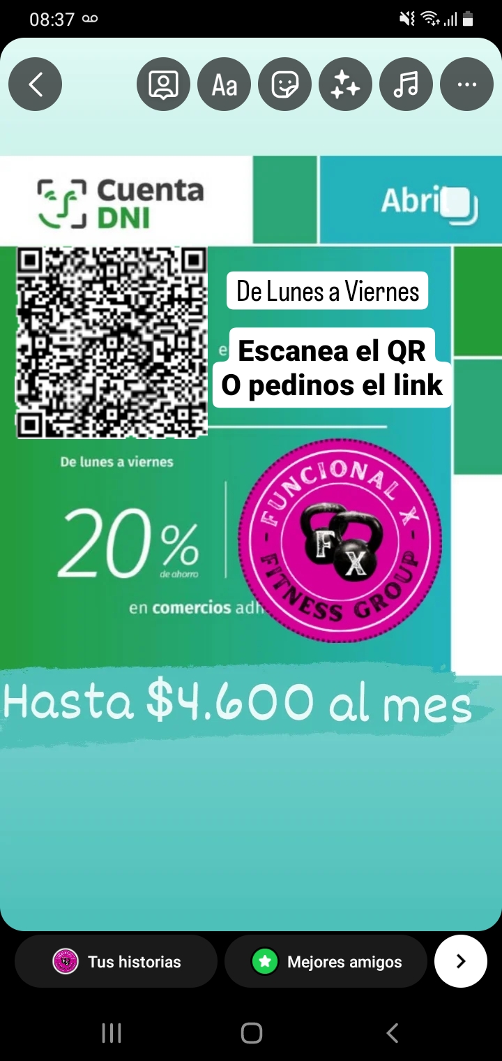 20% de Reintegro con Cta  DNI